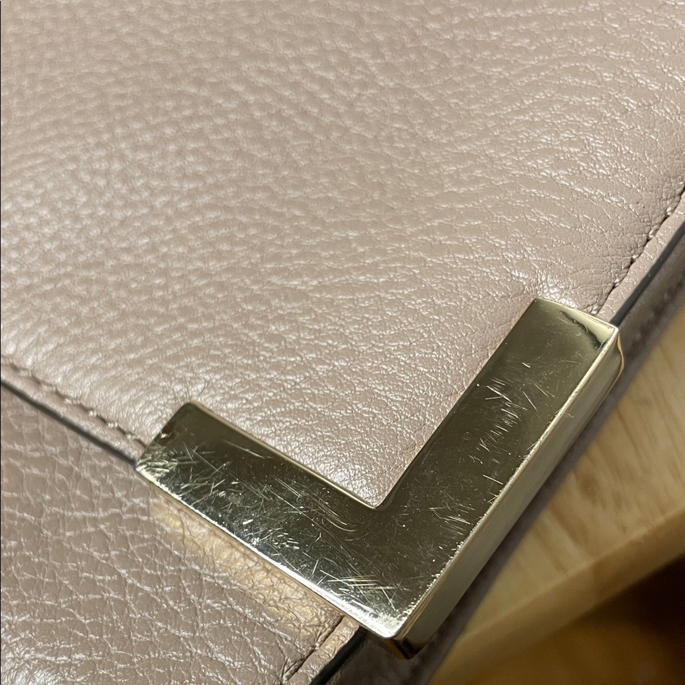 Michael Kors Taupe Leather Shoulder Bag - Picture 6 of 10